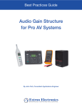 Audio Gain Structure for Pro AV Systems
