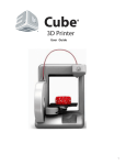 User Manual – Cubify Cube 3D Printer