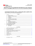 WCSP-Packaged bq24160/161/163/168 Evaluation Module