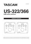 US-322/US-366 Owner`s Manual 12 Use only with the cart