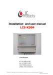 Installation- and user manual LCS-KD04