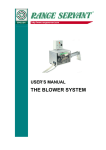 User`s Manual – The Blower System