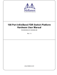 108 Port InfiniBand FDR Switch Platform Hardware User Manual
