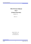 FW-3170 User`s Manual Part 1 (Product Overview)