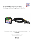 Race Logger Technical/Setup Manual – Micro Pod