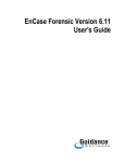 EnCase Forensic Version 6.11 User`s Guide