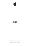 iPad Important Product Information Guide