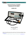 General Purpose, Portable Impedance/LCR Meter MODEL