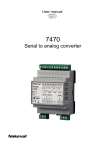 Serial to analog converter