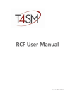 RCF User Manual - Tools for Smart Minds