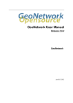 GeoNetwork User Manual