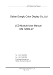 Dalian Dongfu Color Display Co.,Ltd LCD Module User Manual DM