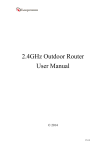 5GHz Outdoor Router User Manual