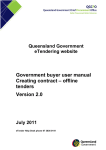 Government buyer user manual – Creating contract – offline