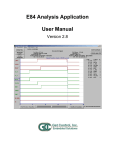 E84 Analysis Application User Manual