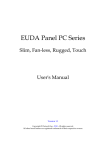 EUDA Panel PC Series_User`s Manual _v1