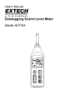 Datalogging Sound Level Meter Model 407764