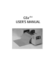 GSx USER`S MANUAL - Gerber Scientific Products