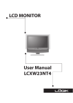 User Manual LCXW23NT4 LCD MONITOR
