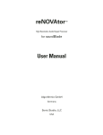 reNOVAtor for soundBlade — User Manual