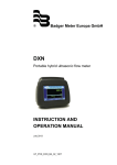 INSTRUCTION AND OPERATION MANUAL
