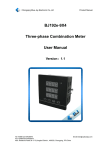 BJ192e-9X4 Three-phase Combination Meter User Manual Version