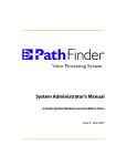 System Administrator`s Manual Voice Processing System