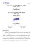 Final Report Project Title: Beach Ball Sniper Team Name: