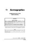 summagraphics d1000 user`s manual