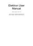 Elektron User Manual
