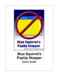 Blue Squirrel` PopUp Stopper Help