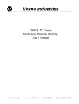 2100 SB User`s Manual - Vorne Industries, Inc.