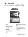 DEFENDER USER MANUAL