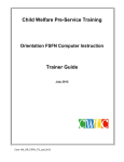 Orientation - FSFN Computer Training