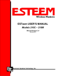 ESTeem USER`S MANUAL