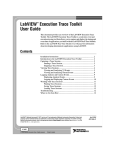 LabVIEW Execution Trace Toolkit User Guide