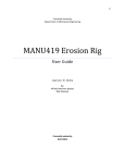 MANU419 Erosion Rig - Concordia University