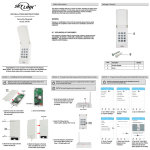 INSTALLATION INSTRUCTIONS Security Keypad