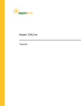 Aspen OnLine Tutorial