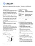 SuperBus 2000 Energy Saver Module Installation