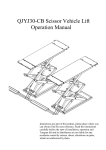 QJYJ30-CB Scissor Vehicle Lift Operation Manual