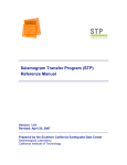 STP User Manual (Version 1.01 - Southern California Earthquake