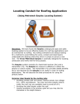 Locating Conduit for Roofing Application