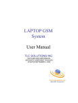 LAPTOP GSM System User Manual