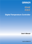 E5AZ/E5EZ Digital Temperature Controller User`s Manual