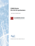CI4000 , User Guide and Installation Manual