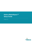 Kaltura MediaSpace Setup Guide 5.0