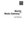 Mantis MG - User Manual