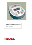 WPA CO 7000 Colorimeter User Manual