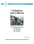 T4 Detector User`s Manual - Northwest Marine Technology